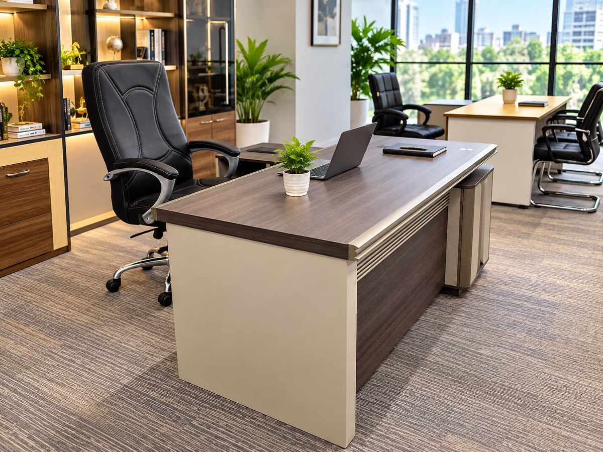 Modern Executive Office with City Views
