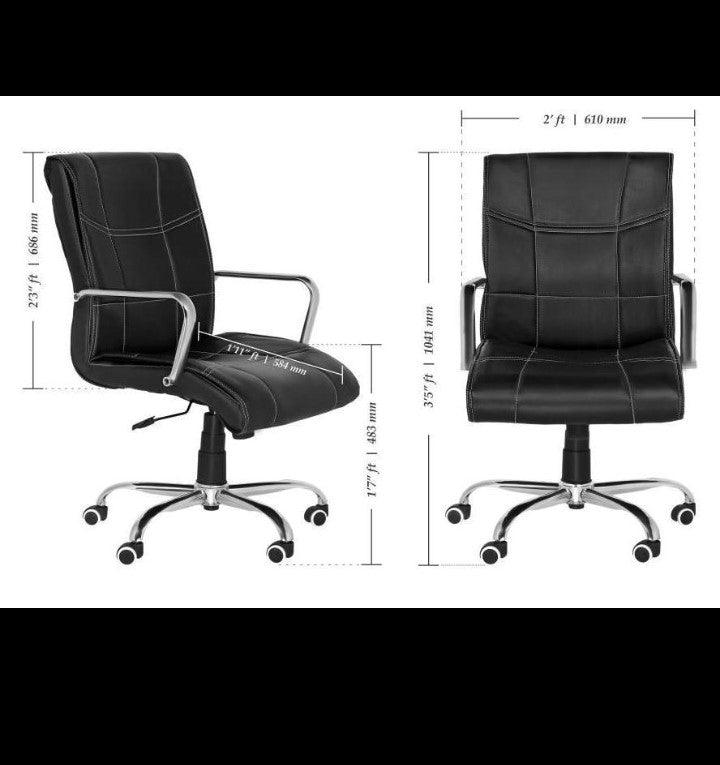 Rakkahf CH013 Preminum Leatherate Revolving Chair for Boss