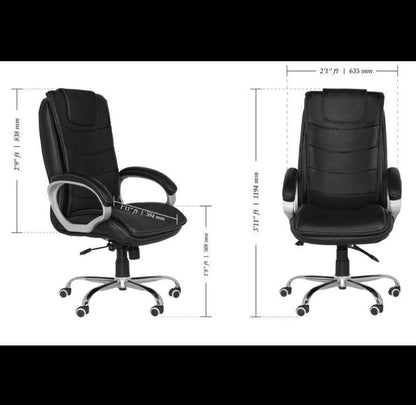 Rakkahf CH016 Preminum Leatherate Revolving  Chair for Boss