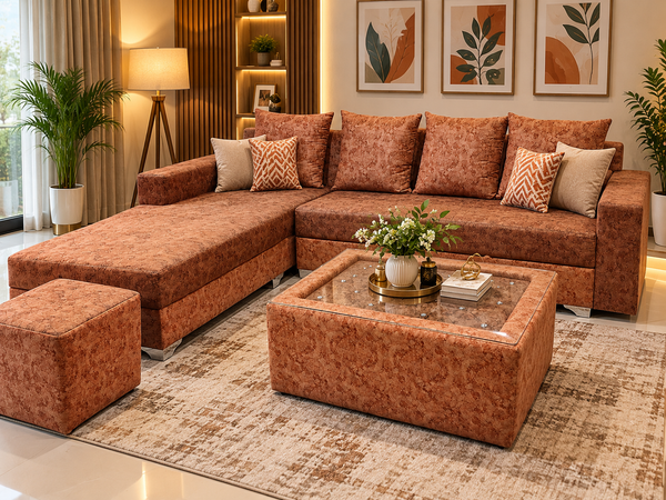 Warm Terracotta Living Room Retreat