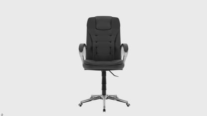 Rakkahf CH018 Preminum Leatherate Revolving  Chair for Boss